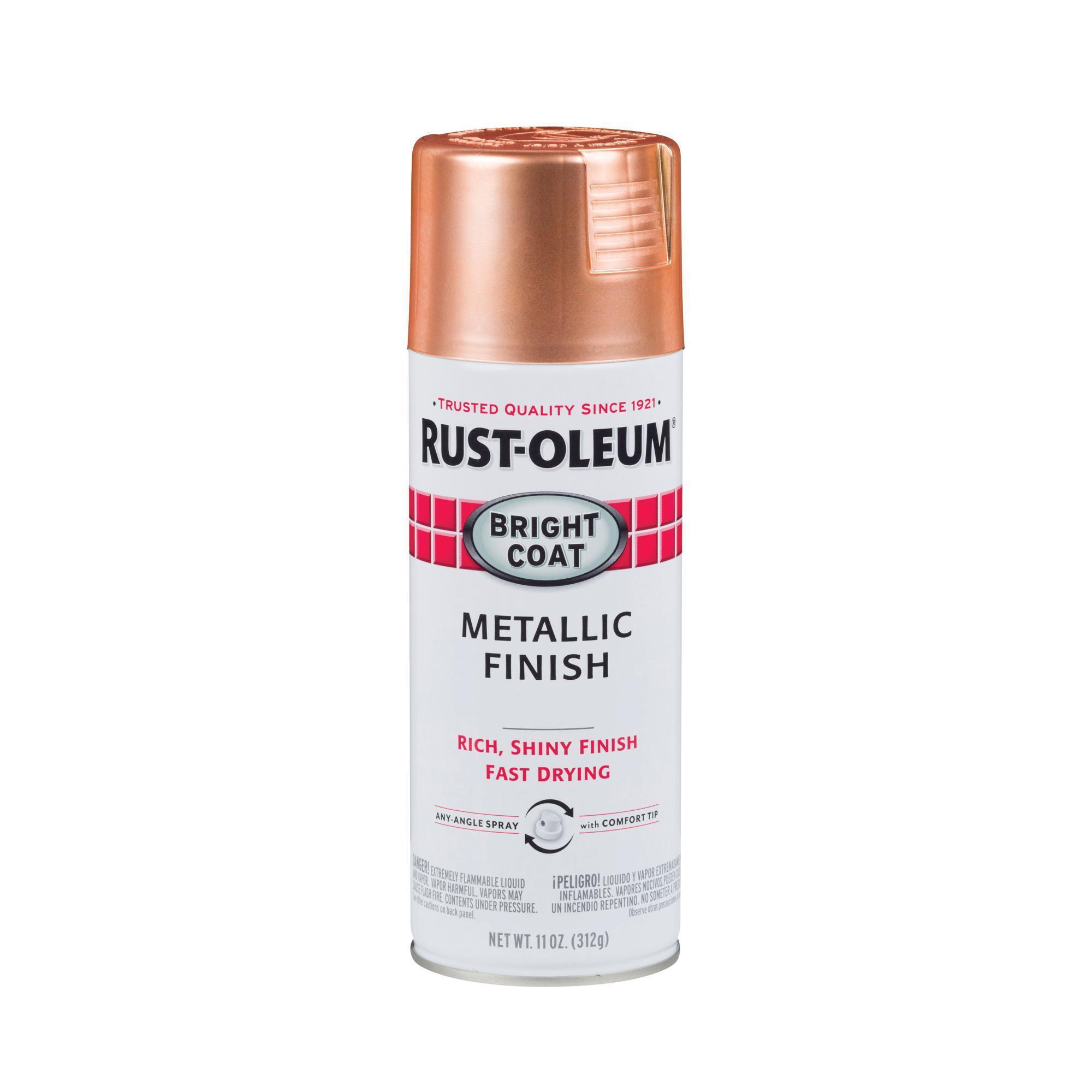 Rust-Oleum Stops Rust Bright Coat Metallic Spray Paint, Copper, 11 Oz. Cans, 6PK, Model# 314417DS